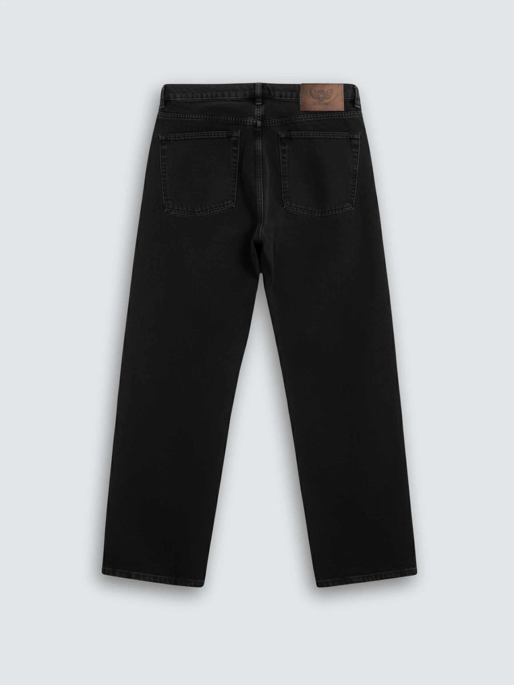 BLACK BAGGY FIT JEANS WITH EXTERNAL POCKETS