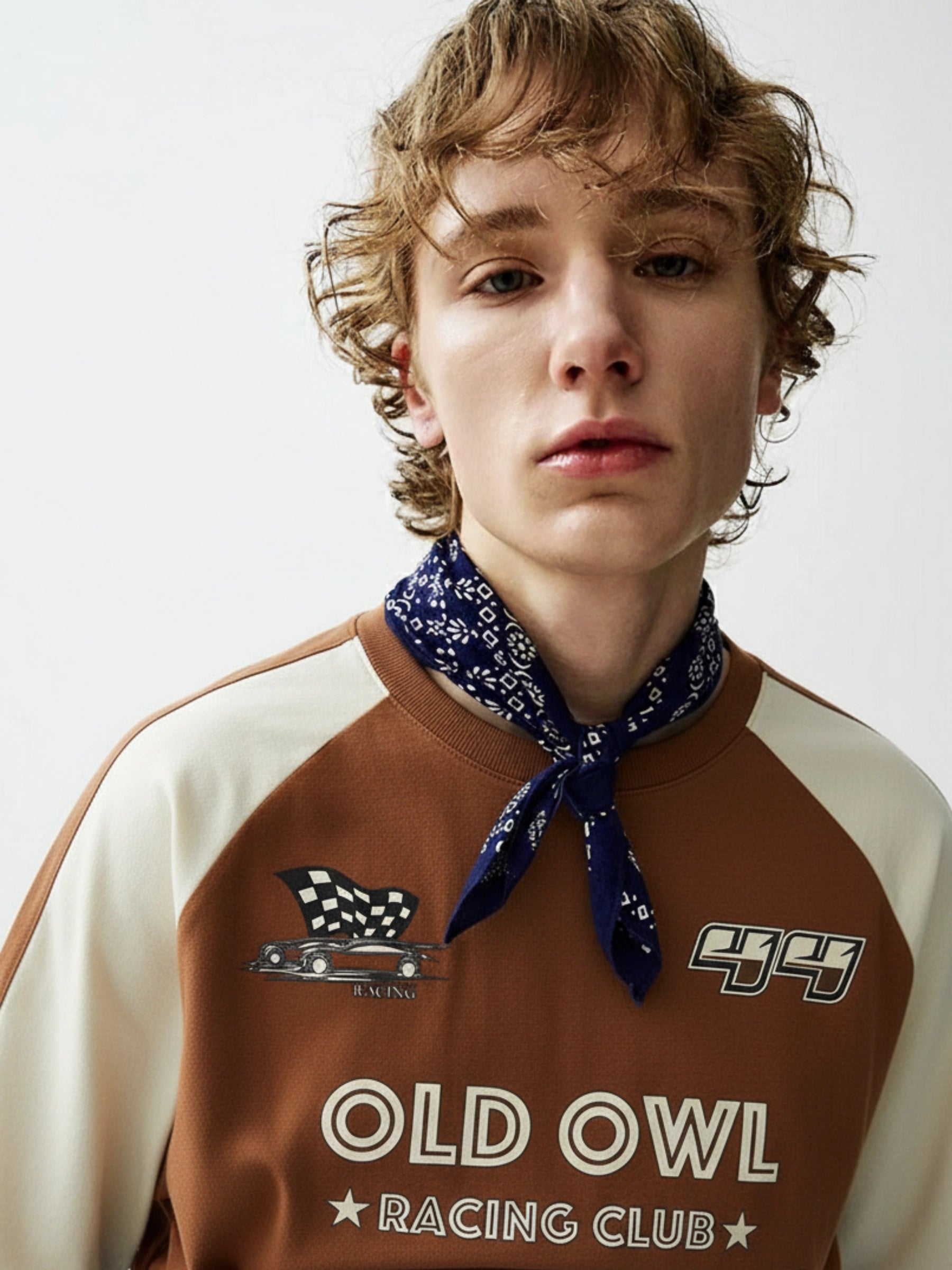 BROWN RACING CLUB OVERSIZED TSHIRT