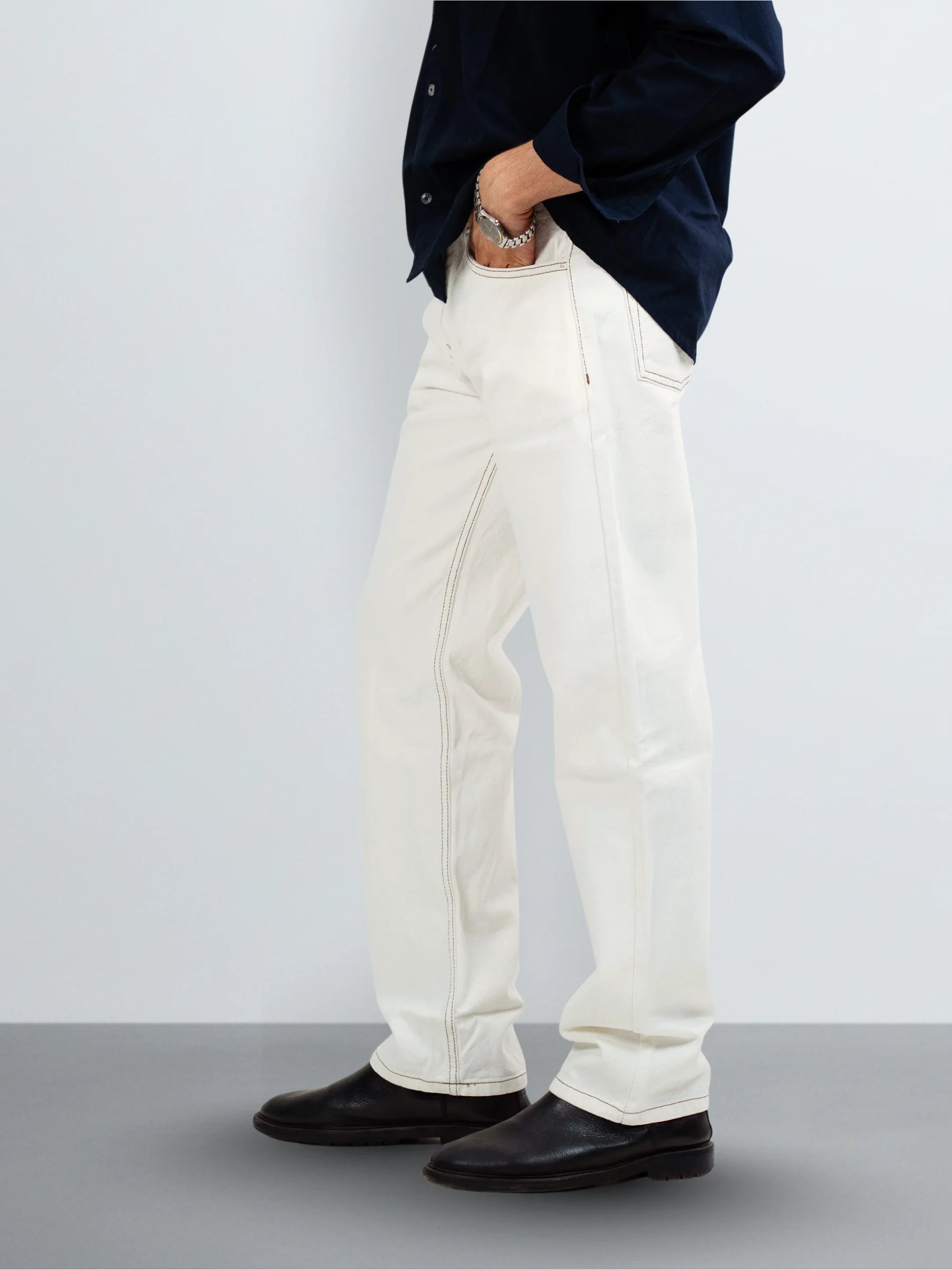 OFFWHITE STRAIGHT FIT JEANS