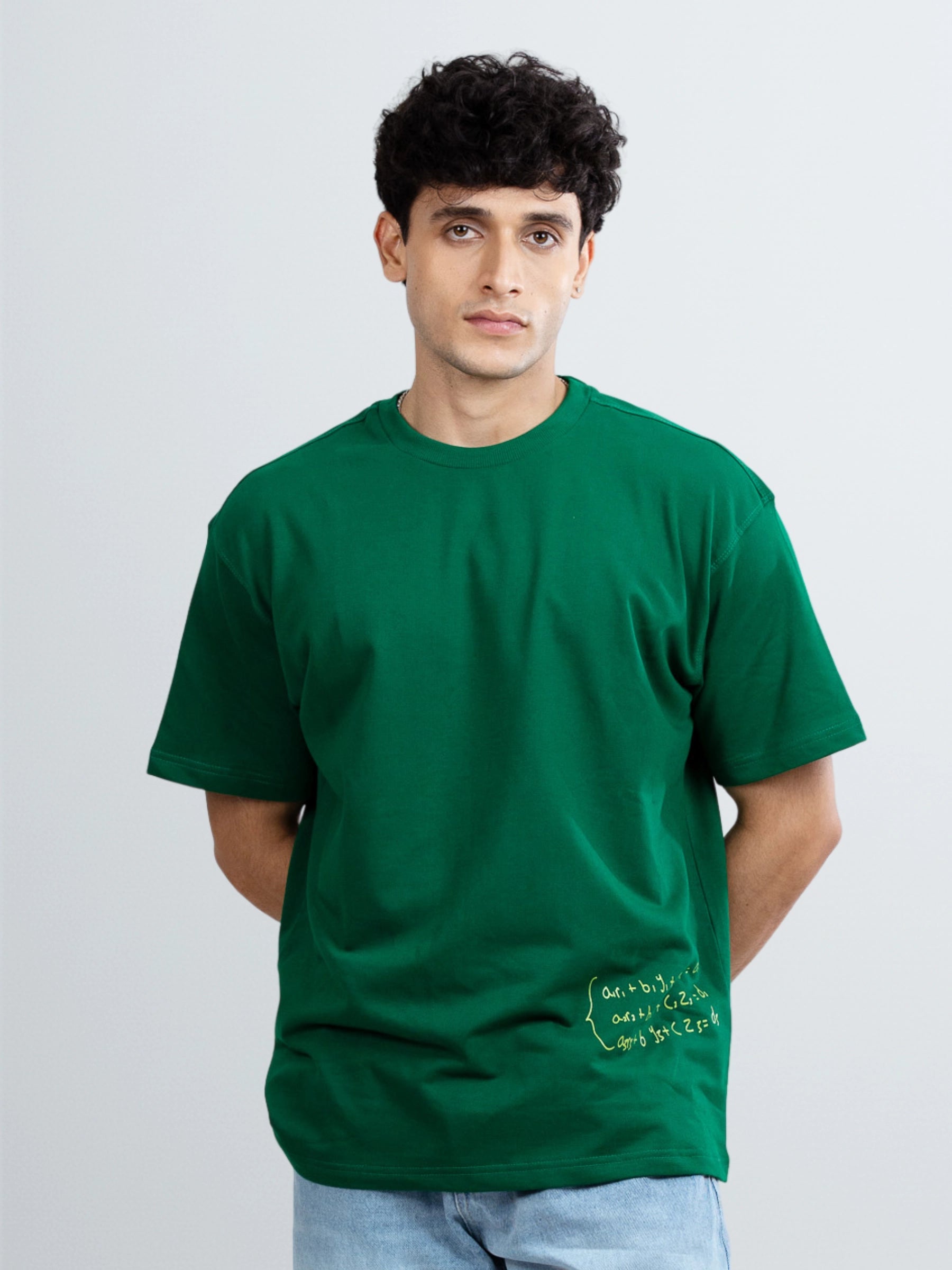 GREEN BALANCED OVERSIZED TSHIRT