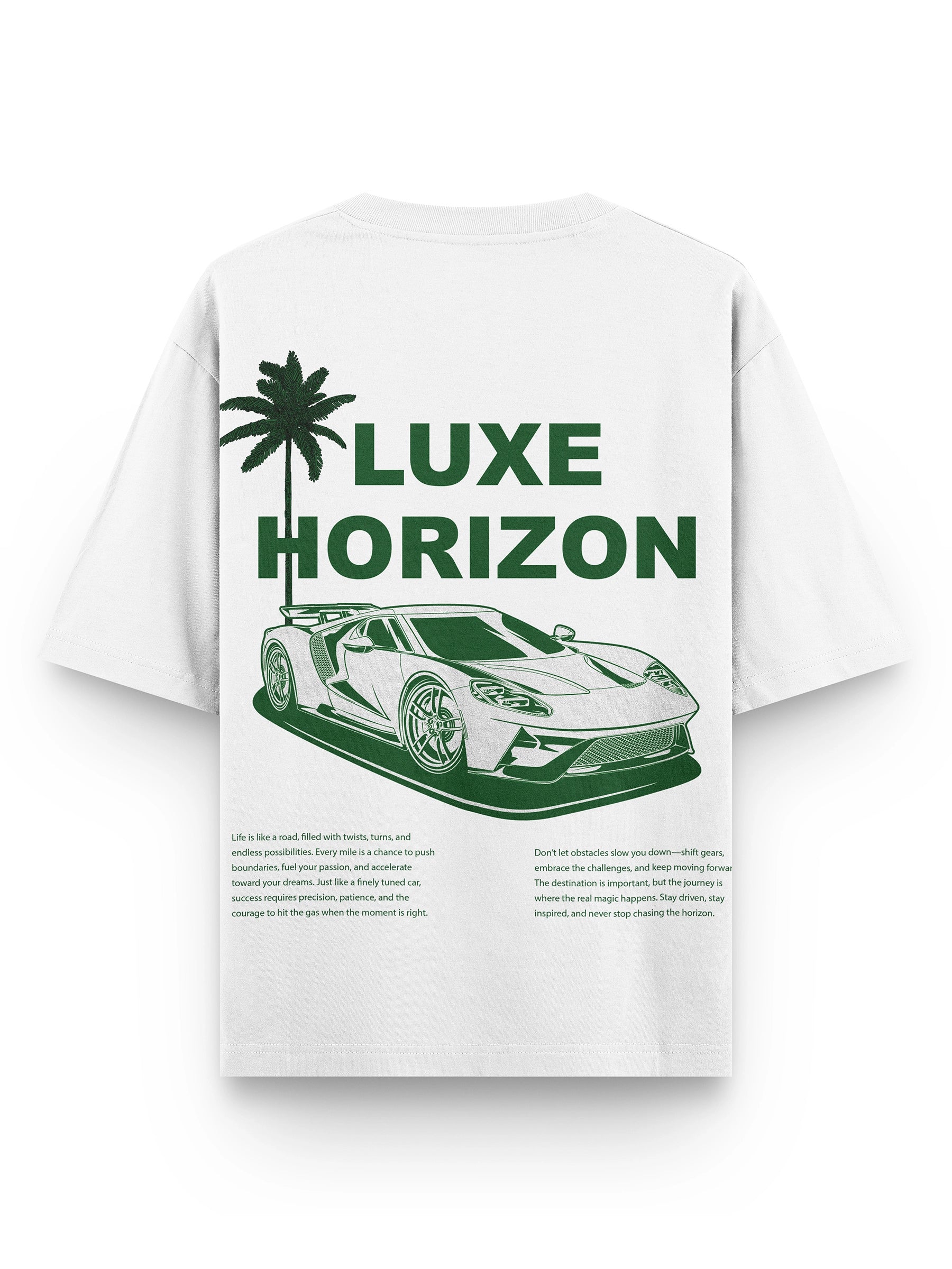 WHITE LUXE HORIZON OVERSIZED TSHIRT