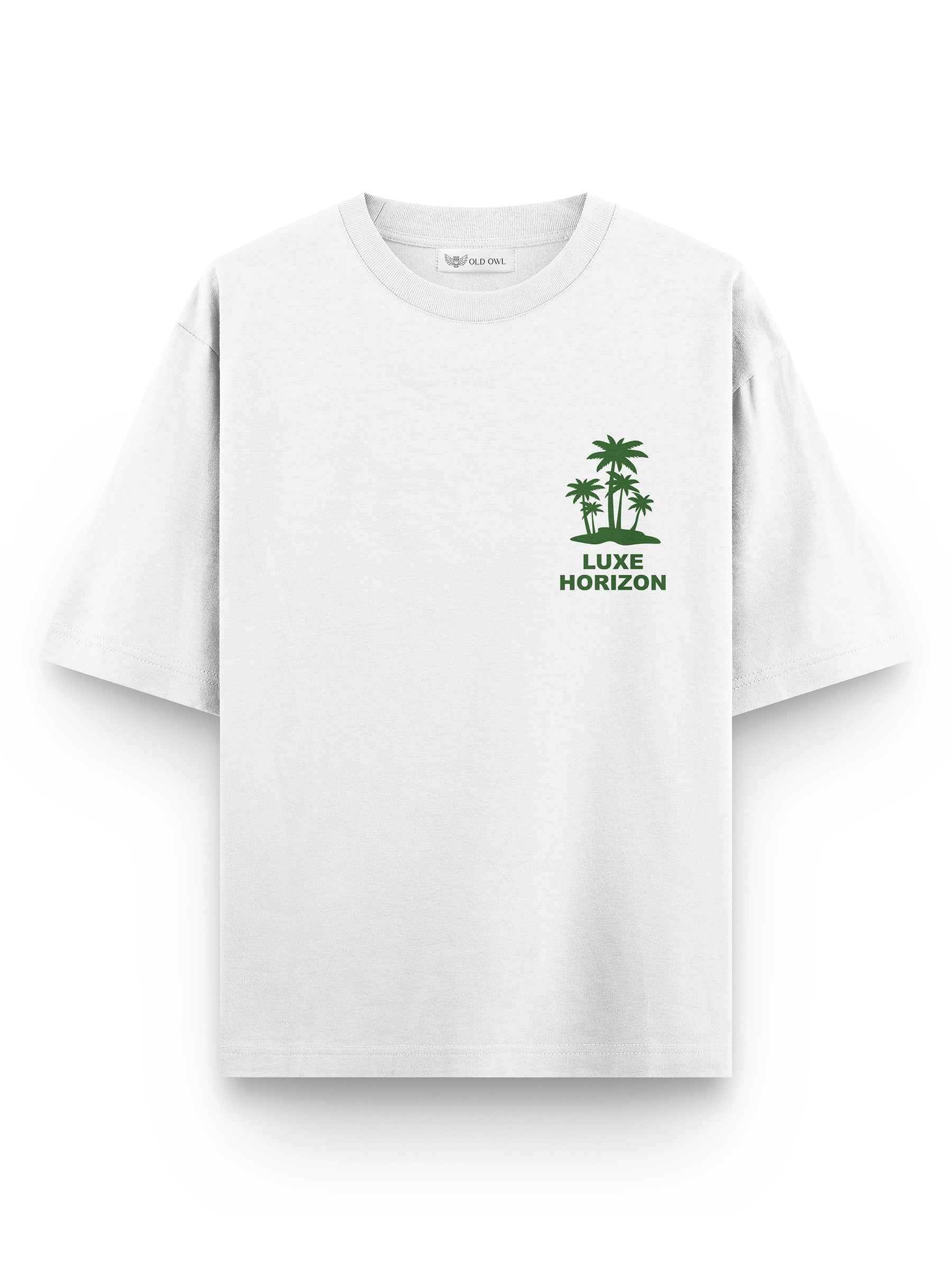 WHITE LUXE HORIZON OVERSIZED TSHIRT