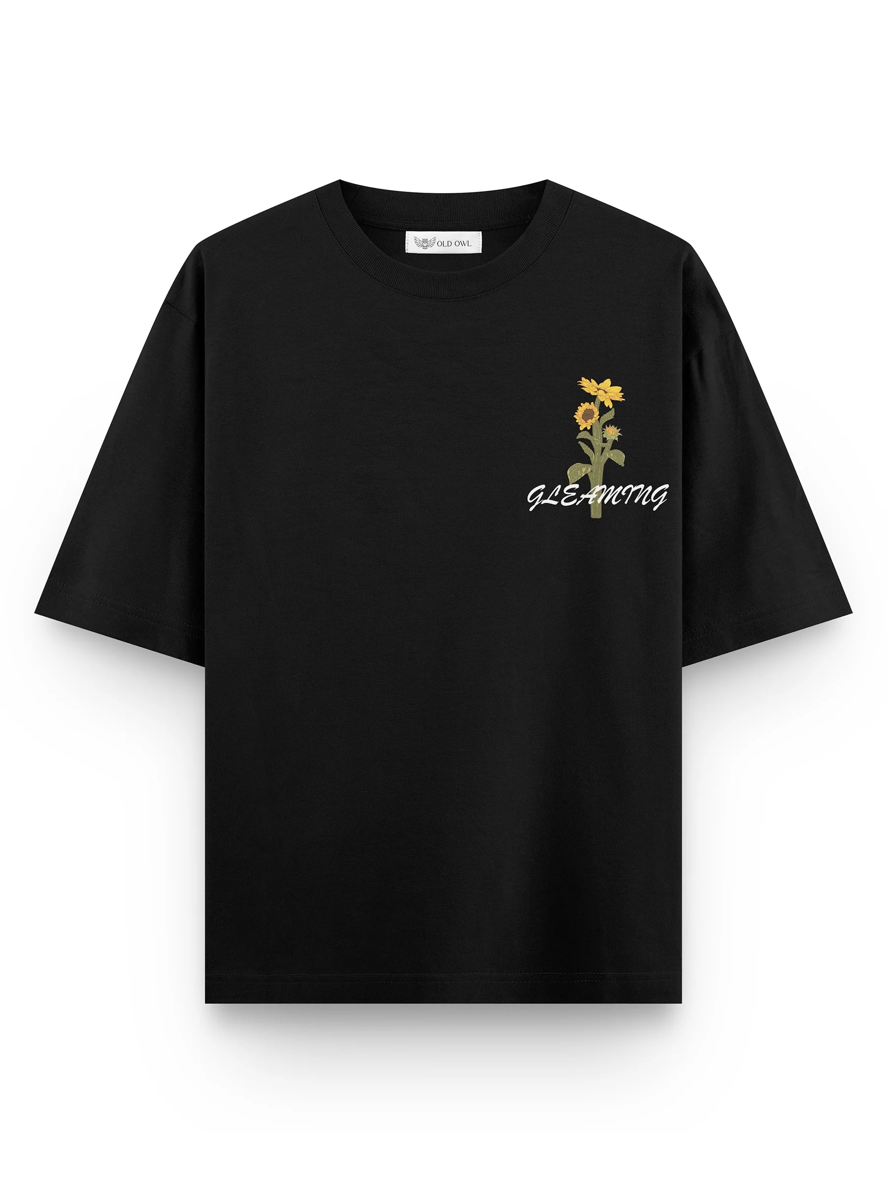 BLACK GOLDEN HORIZON OVERSIZED TSHIRT