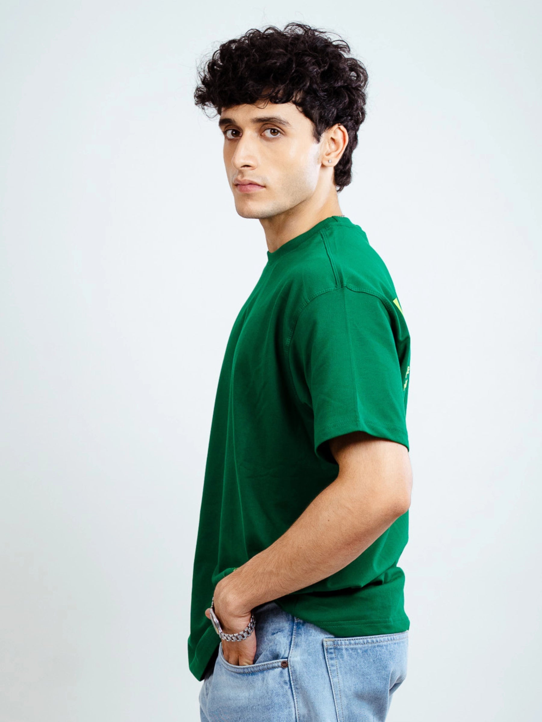 GREEN BALANCED OVERSIZED TSHIRT