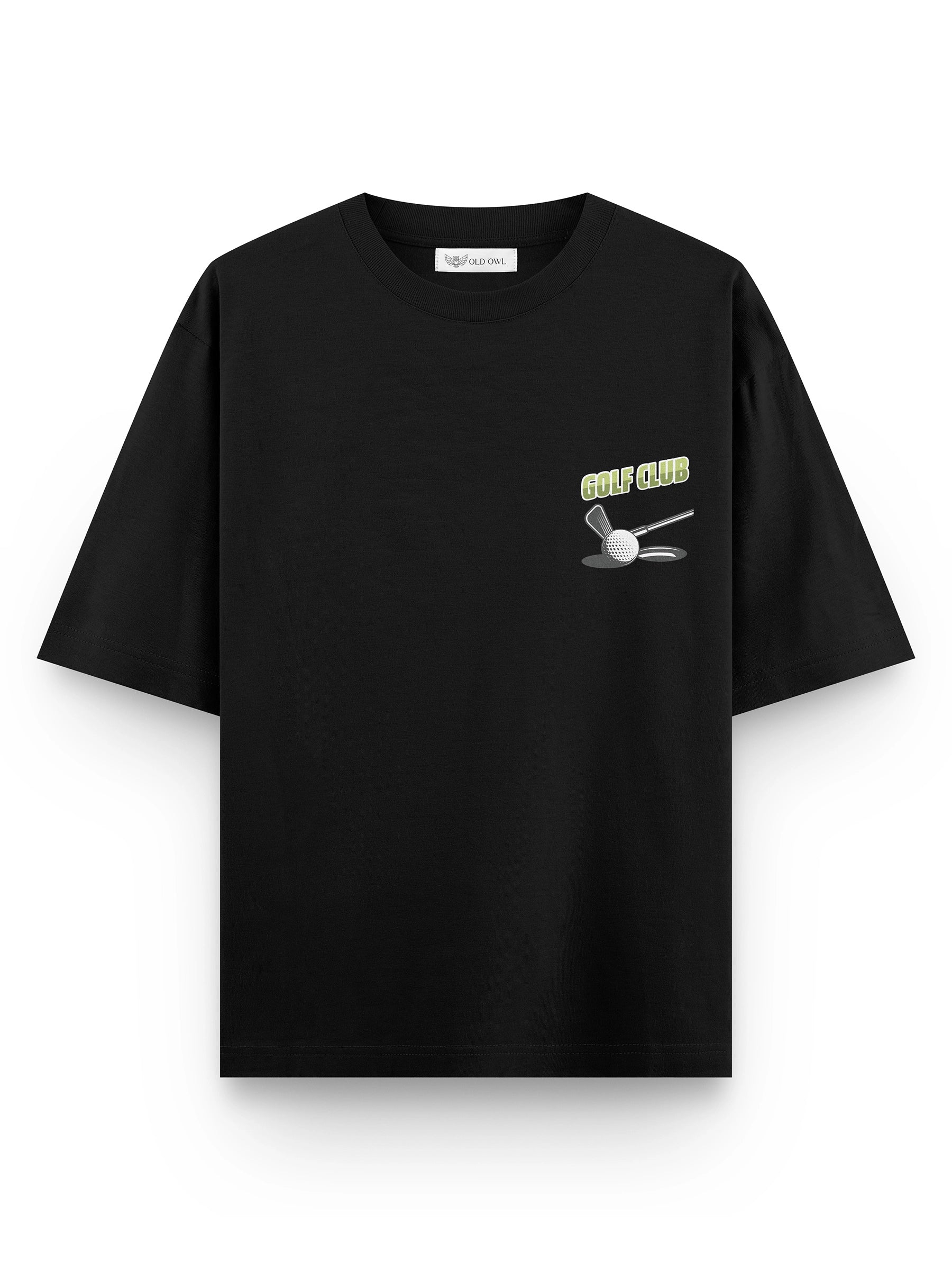 BLACK GOLF CLUB OVERSIZED TSHIRT