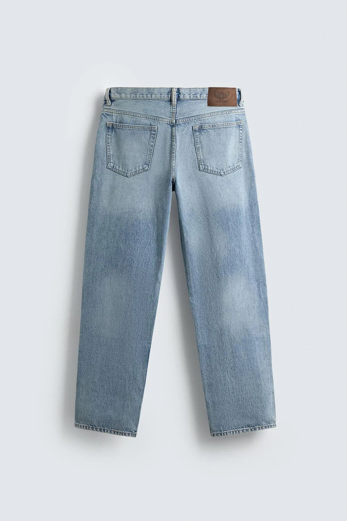 BLUE FADED STRAIGHT FIT JEANS